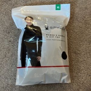 NWT Spyder Women's 1/4 Zip Long Sleeve High Performance Comfort Base Layer